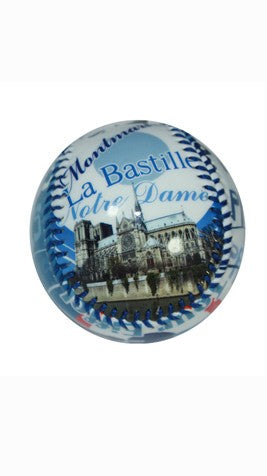 Balle de baseball bleue Paris