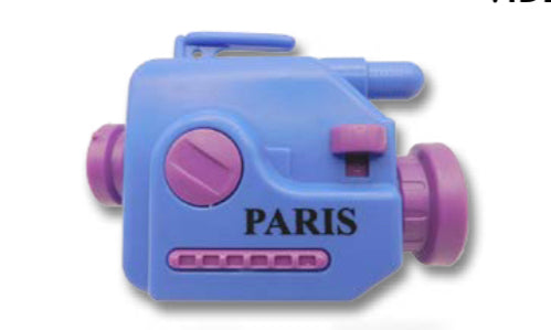 Video camera with Paris slides