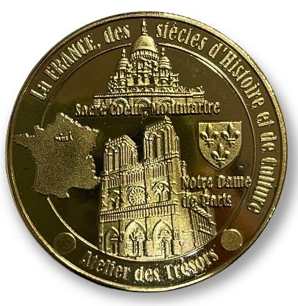 2 Médailles de collection souvenirs Paris