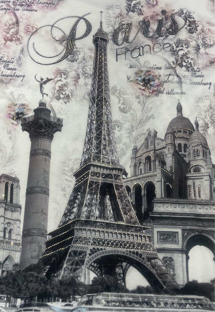 T-shirt Eiffel Tower monuments supreme