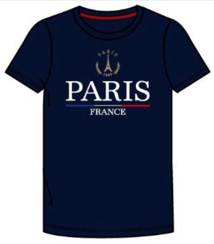 T-shirt Paris France embroidered