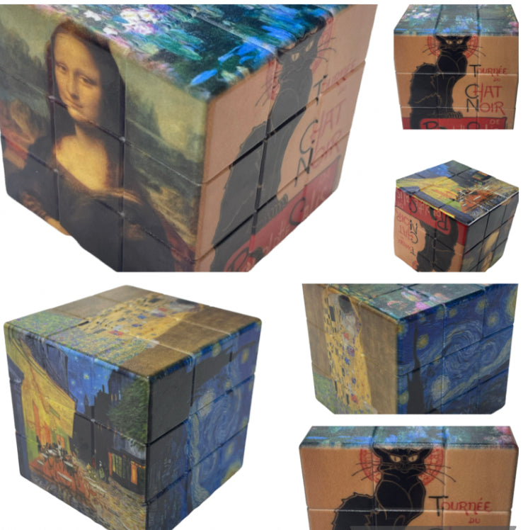 Plastic cube 6 face  paints