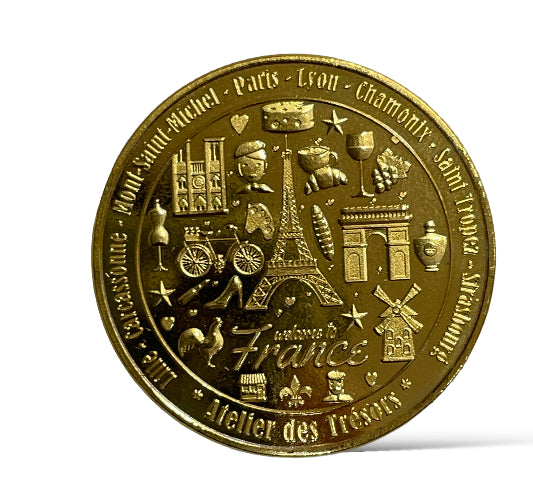 2 Médailles de collection souvenirs Paris