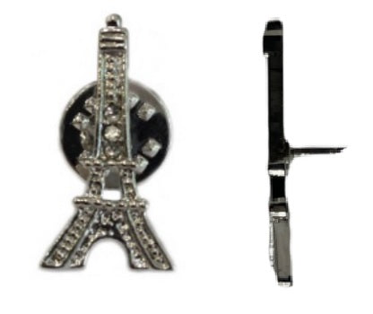 Eiffel Tower rhinestone pin