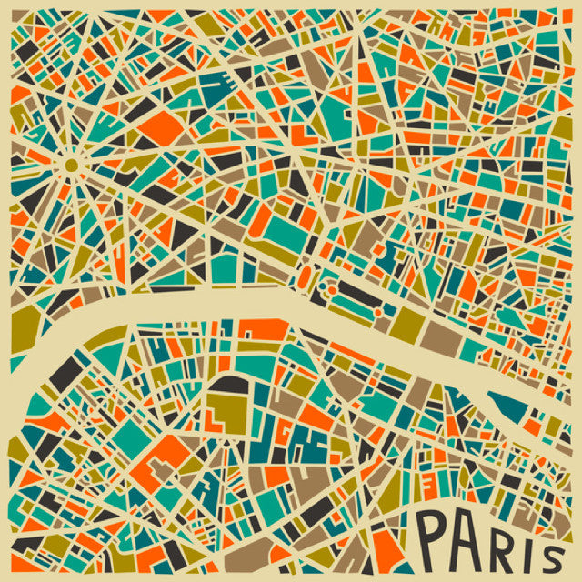 Carte de Paris revue par Jazzberry Blue !