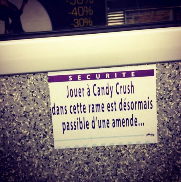 Street art dans le métro parisien