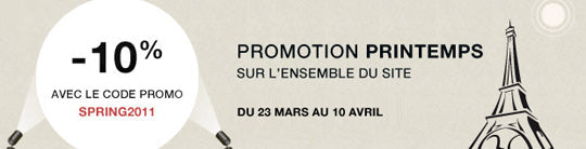 Promotion spéciale Printemps !