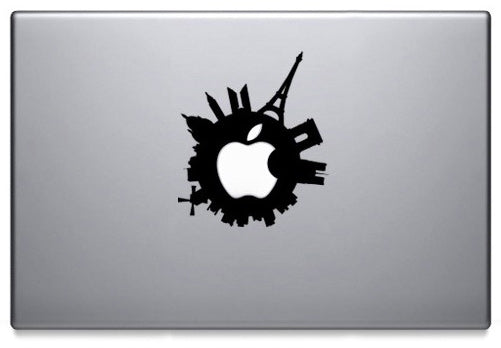 Zoom sur : Sticker Macbook Paris
