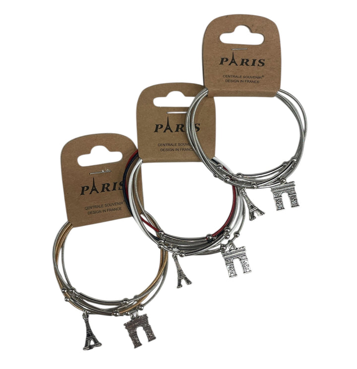 Bracelets Tour Eiffel Arc de Triomphe aimantés souvenir de paris