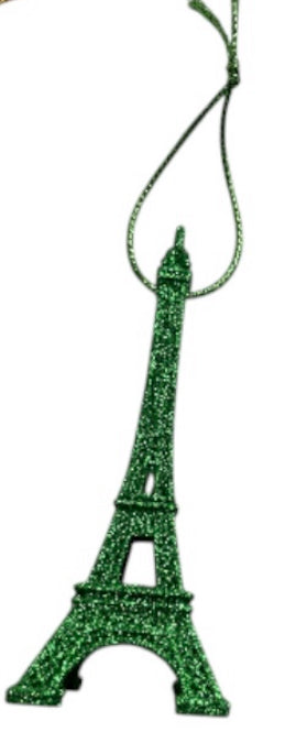 Torre Eiffel com Glitter Natal