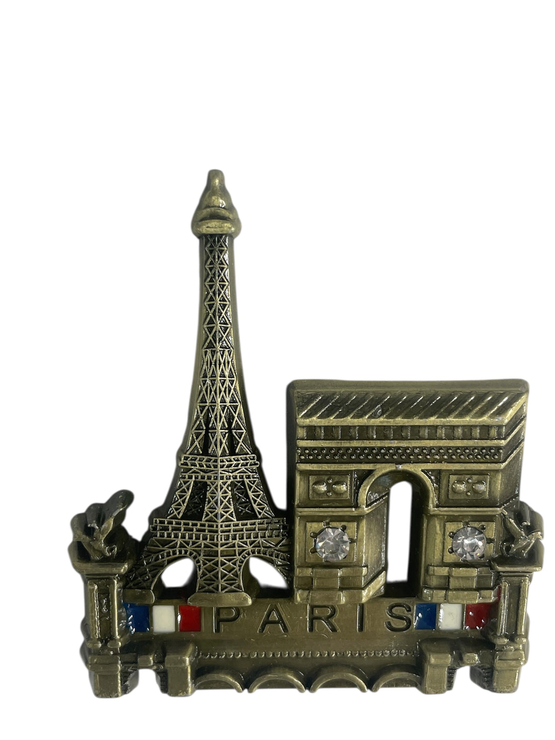 Eiffel Tower and Arc de Triomphe rhinestone Magnet