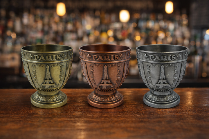 Metal shot glass, Paris souvenirs