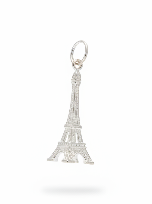 Eiffel Tower silver pendant