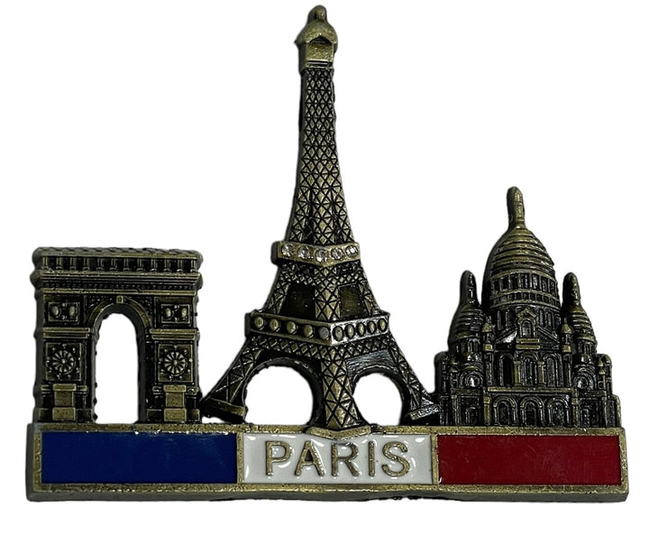 Magnet Tour Eiffel, Sacré Cœur, Arc de Triomphe et Skyline