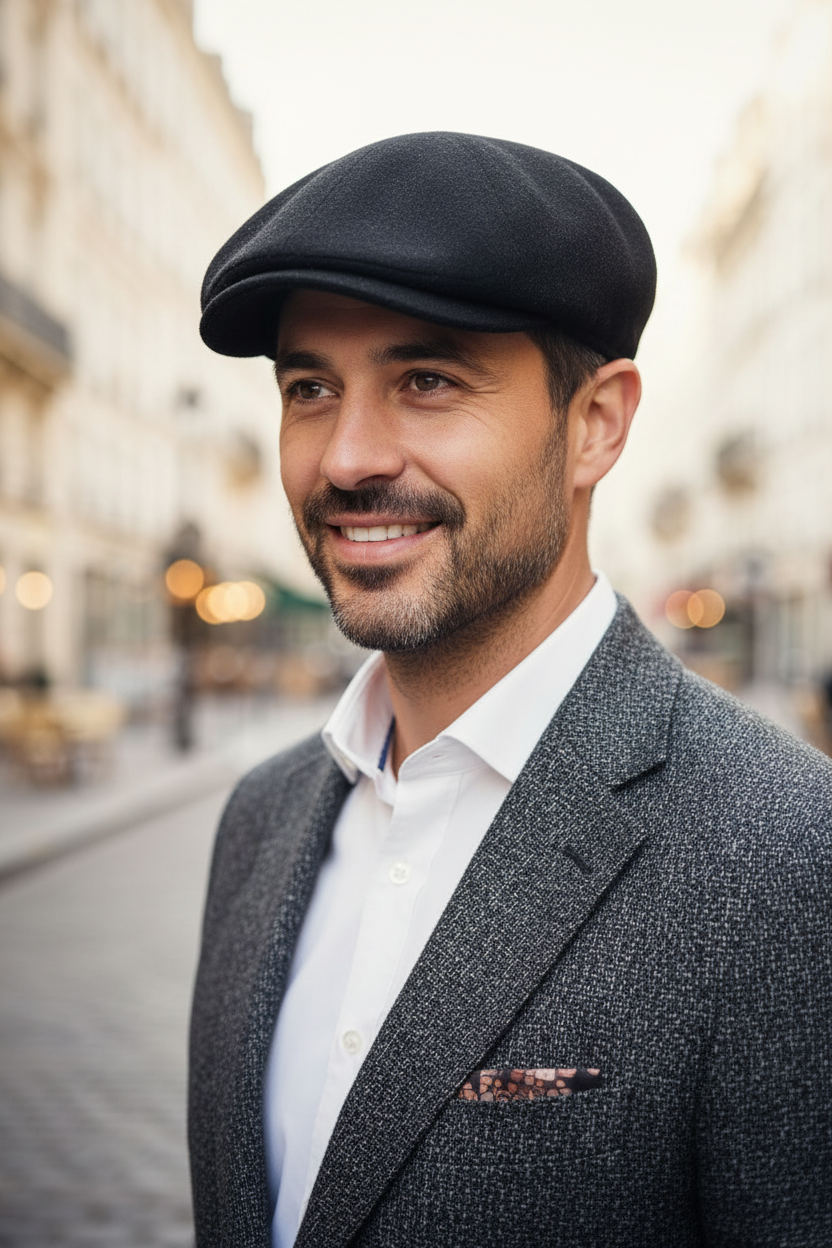 Boina masculina em la  "LE PARISIEN"