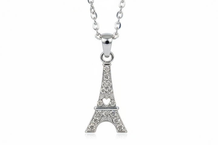 Collier Tour Eiffel coeur