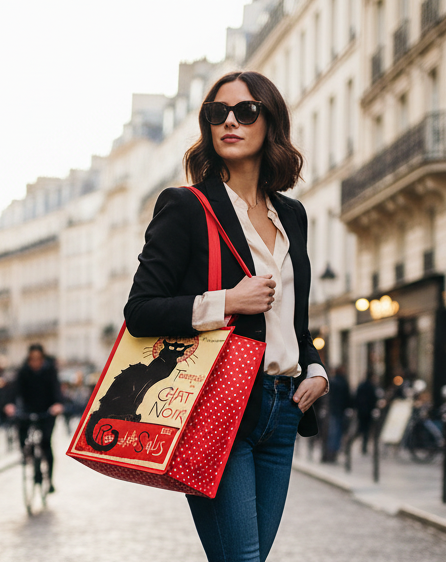 Sacola para compras La Tournée du Chat noir