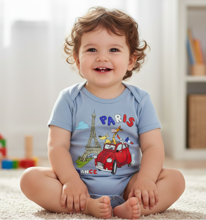 Body Torre Eiffel carro Paris azul