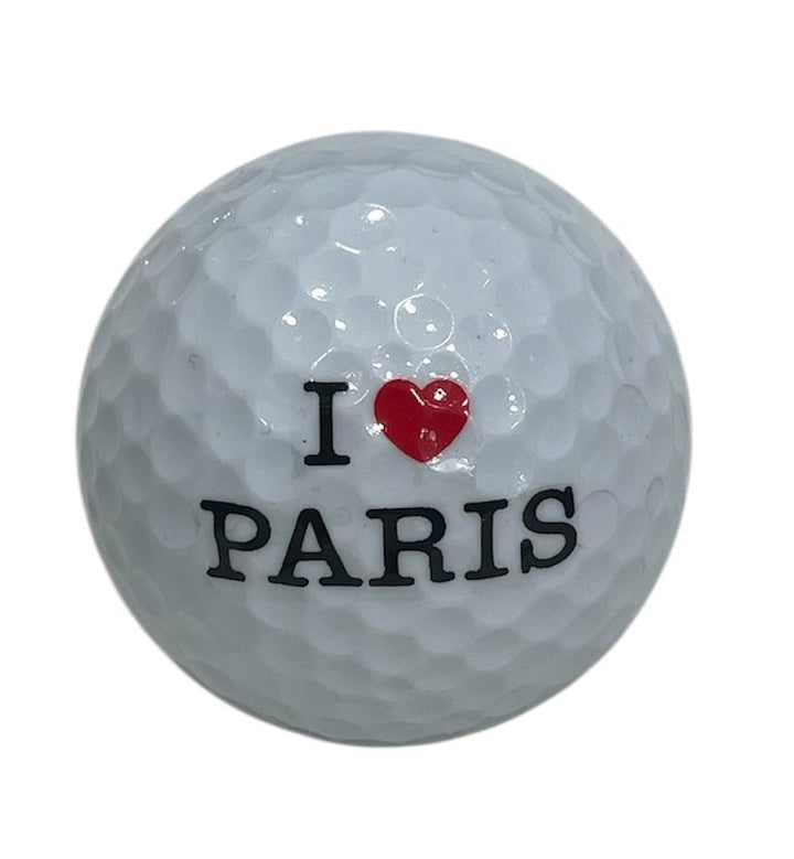Balle de golf I love Paris