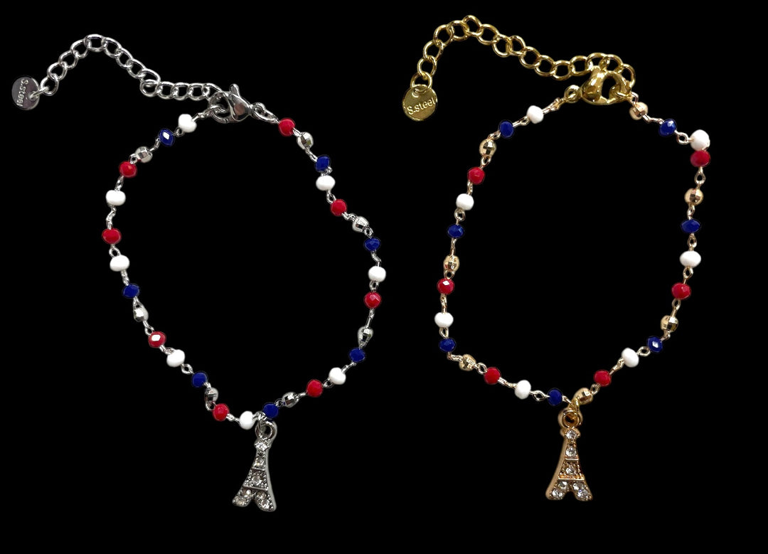 Bracelet Tour Eiffel – Bleu Blanc Rouge 🇫🇷