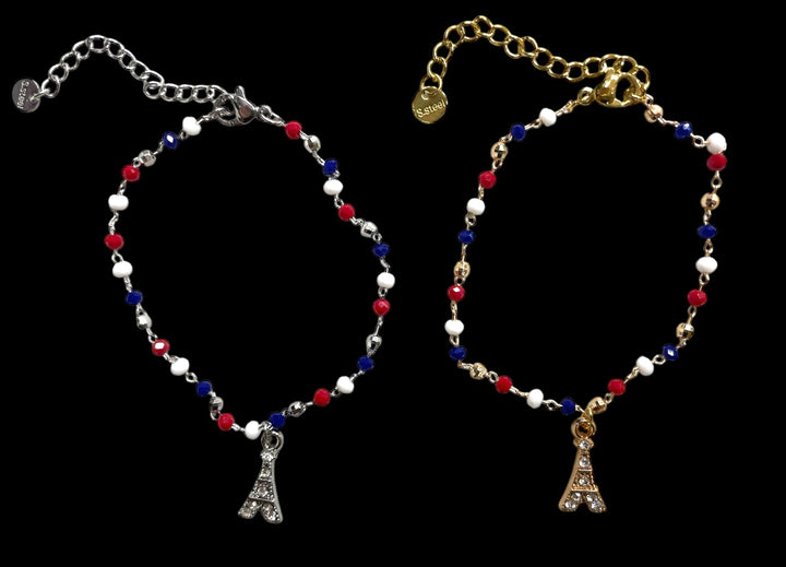 Bracelet Tour Eiffel – Bleu Blanc Rouge 🇫🇷