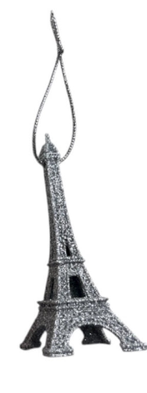 Torre Eiffel com Glitter Natal