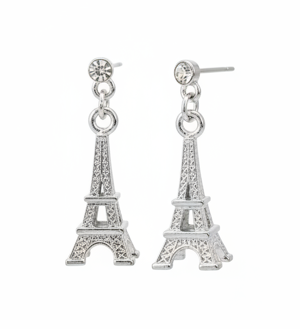 Earrings Eiffel Tower silver