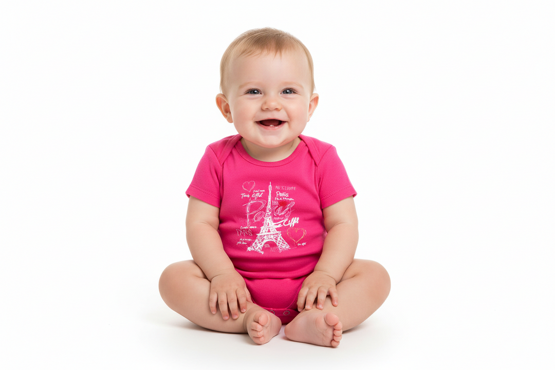 Body Torre Eiffel fúcsia