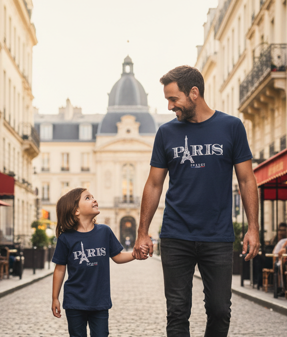 T-shirt Paris Tour Eiffel monument