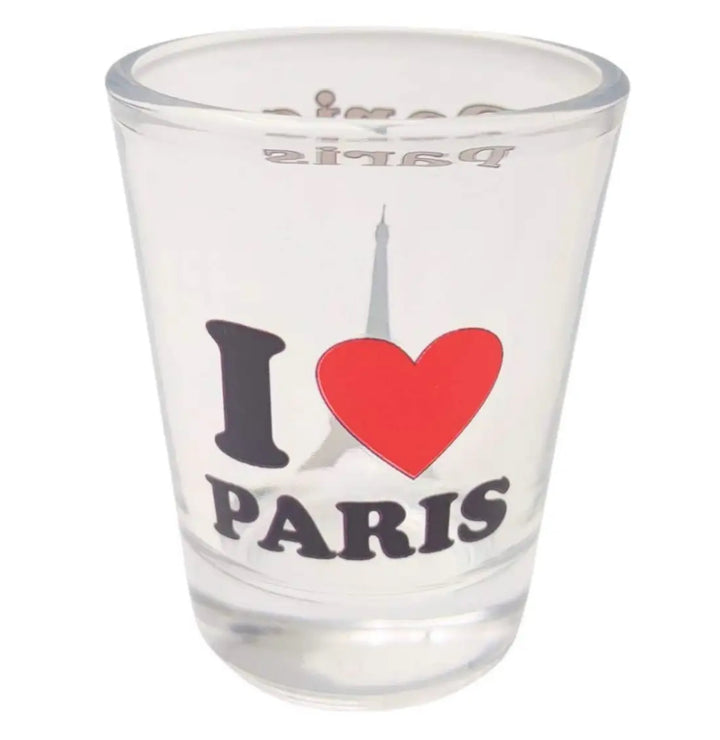 Copo de Shot Lembrança de Paris – Coleção Placas de Rua