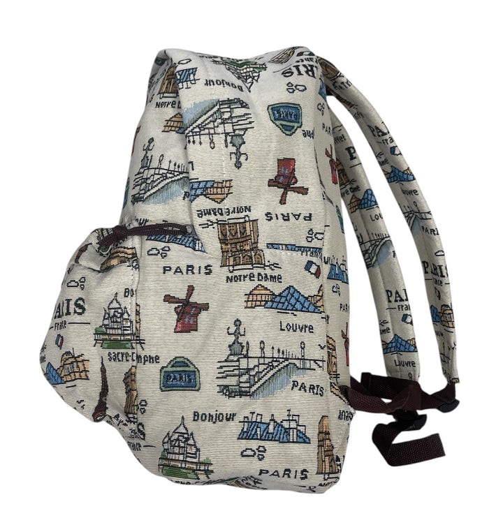 Sac à dos coton avec monuments de Paris