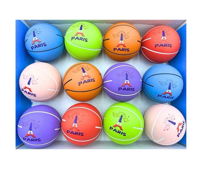 Balle Tour Eiffel tricolore rebondissante