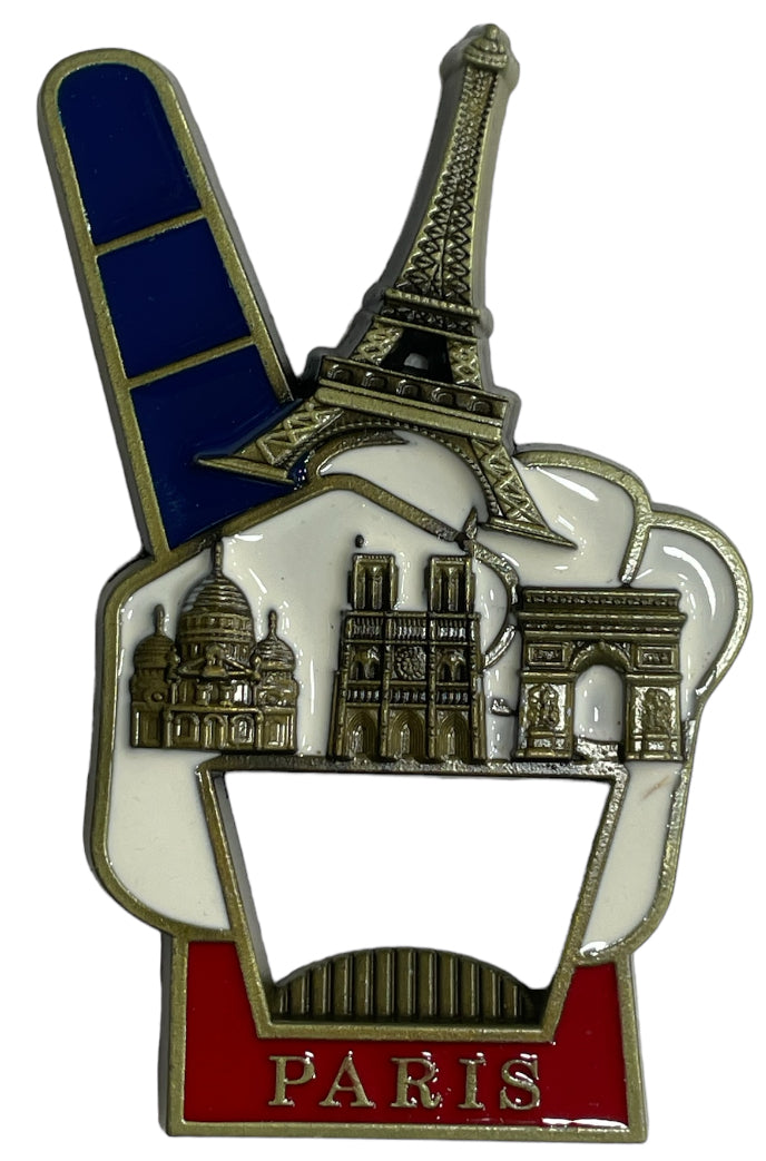 Magnet Tour Eiffel décapsuleur 4 monument chef tricolore