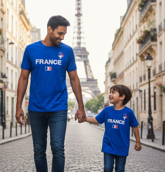 T-shirt Futebol Paris França