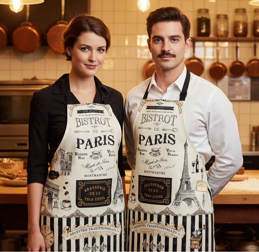 Delantal de cocina "Café de París"