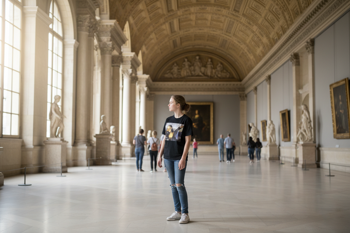 Camiseta La Gioconda Dab Mona Lisa Dabbing baile