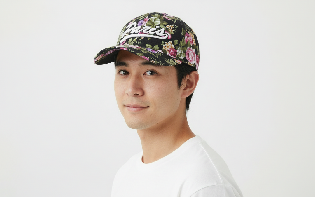 Casquette Paris fleurs