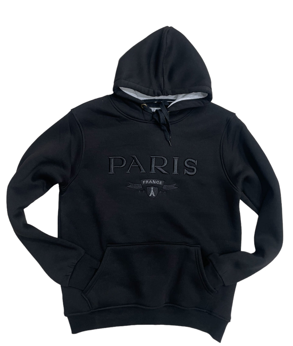 Sudadera Torre Eiffel París Negra