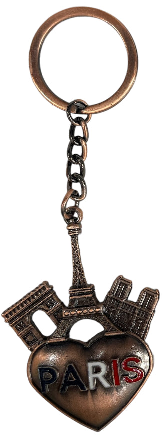 Chaveiro Torre Eiffel Paris Coração Monumentos