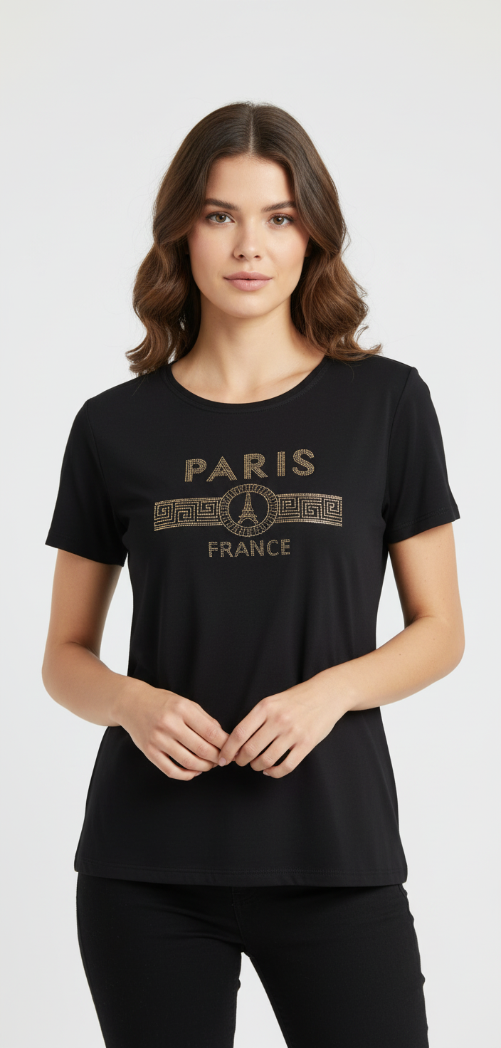 T shirt PARIS France Médusa