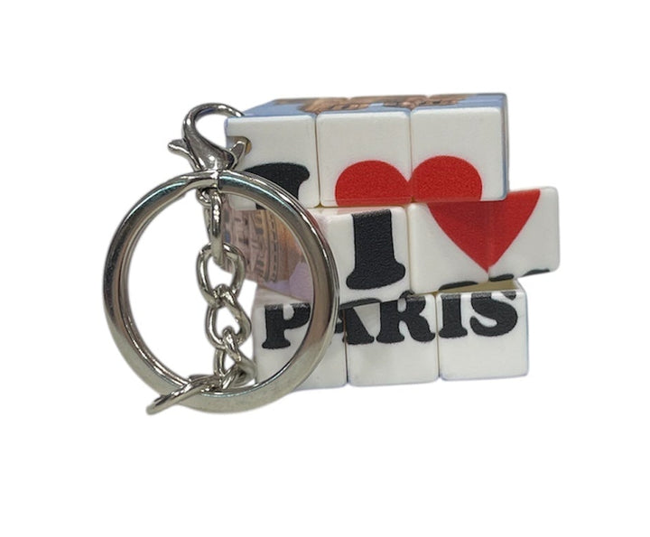 Porte clés cube puzzle souvenirs de Paris monuments et peintures