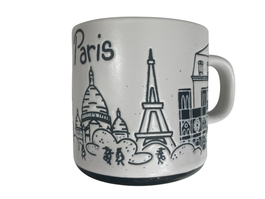 Mug souvenir of Paris engraved monuments