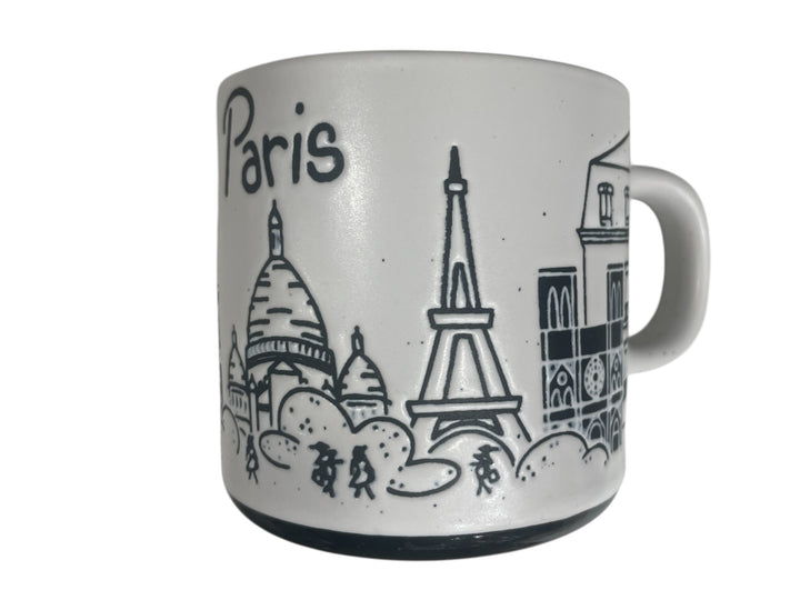 Mug souvenir of Paris engraved monuments