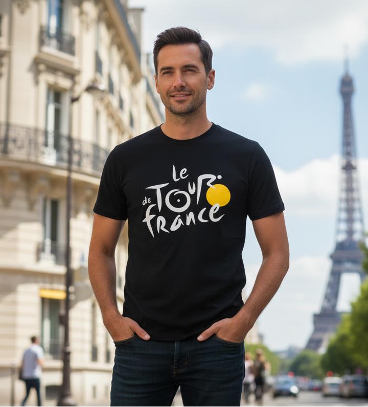 Camiseta "Tour de France" preta