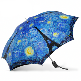 Parapluie Van Gogh nuit étoilé tour eiffel souvenir de paris