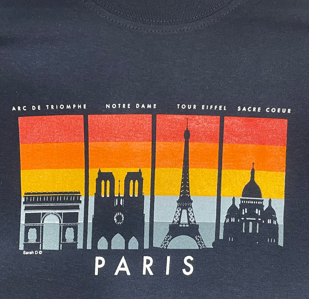 Camiseta Monumentos de Paris Ombre