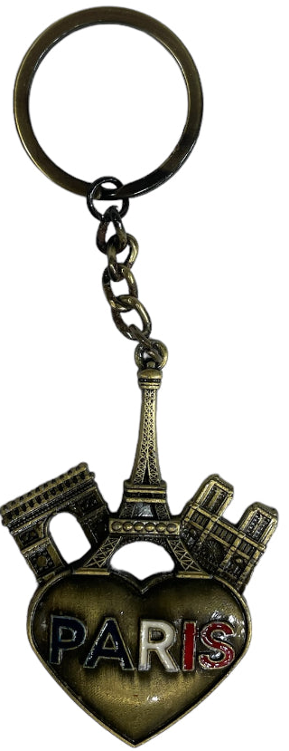 Chaveiro Torre Eiffel Paris Coração Monumentos