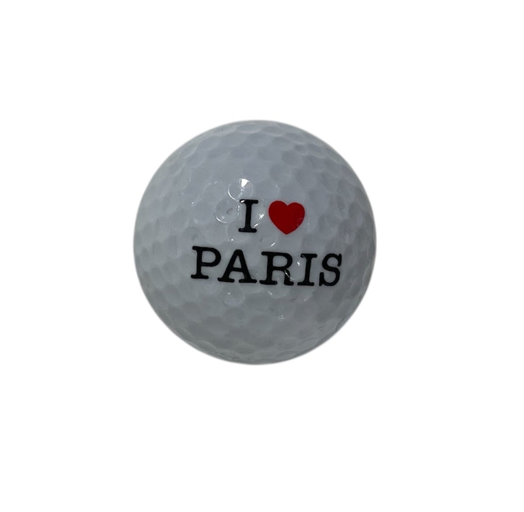 Balle de golf I love Paris