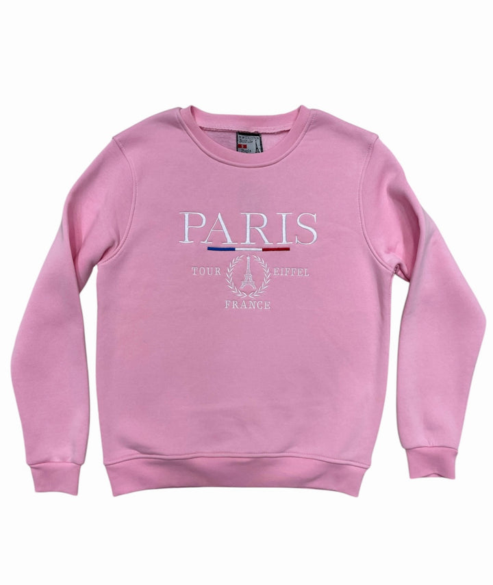 Sudadera París Torre Eiffel Rosa