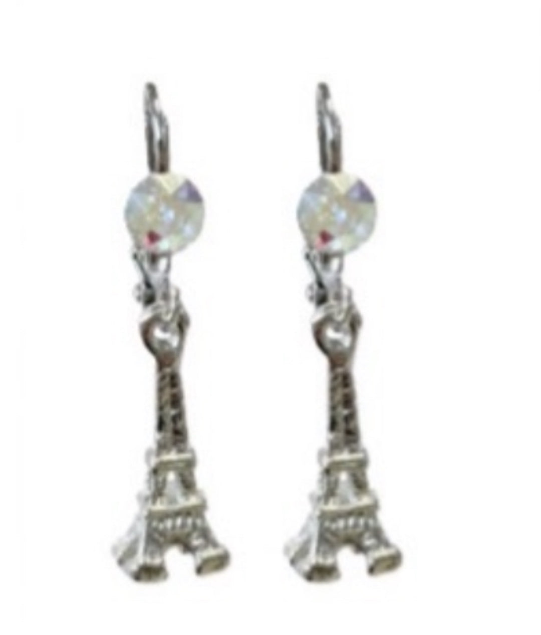 Boucle d’oreille Tour Eiffel cristal